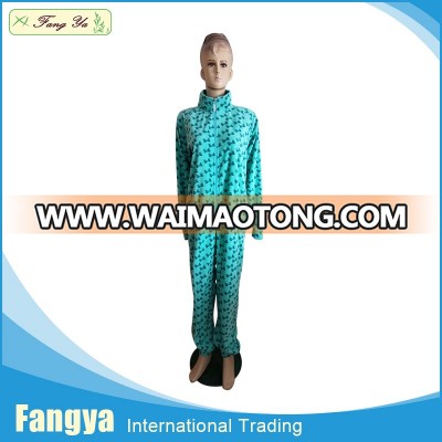 Fully Stocked wholesale winter polar fleece footed adult onesie