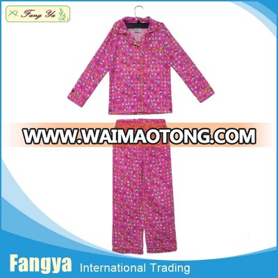 Cotton flannel home wear/pajamas for kids plain pajamas